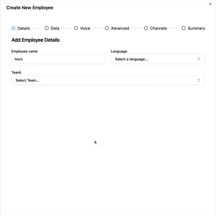 Step 1: Build Your Employee